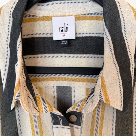 Cabi Caliber Blouse – Stripe Button Front (Style 5116) SZ Medium - Picture 2 of 3